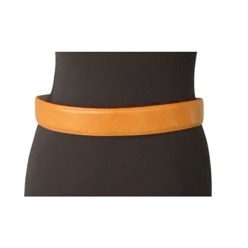 Harken USA Made Vintage Leather Belt Tan Colorful Inlay Western Boho Med 28–32 - Picture 3 of 10